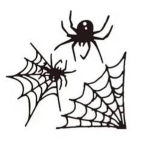 Découpe scrapbooking  halloween toile d'araignée, embellissement, décor, papier, création, die cut
