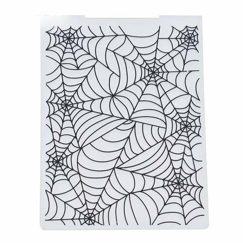 Papier à embossé fond de carte toile d'araignée halloween pour scrapbooking, embellissement, décoration, création, die cut.