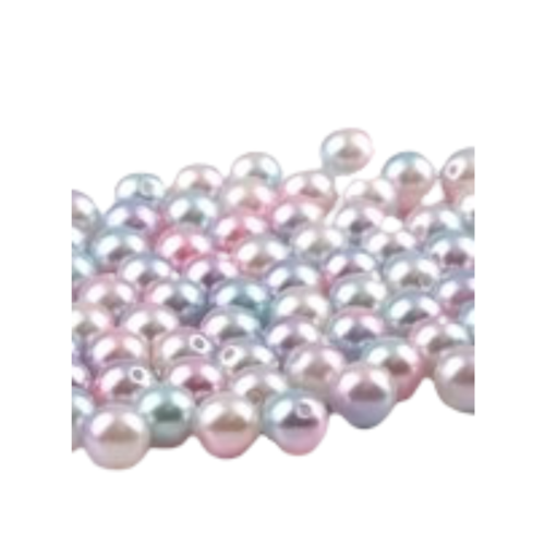 10 perles abs multicolores 12 mm  pour scrapbooking, brads, embellissement, cadeau, décoration, décor, die cut