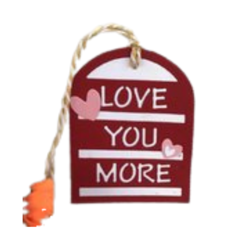 Découpe tag, étiquette avec mot love you more, embellissement, papier, décor, création, die cut, album, faire part,