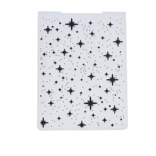 Carte plastique à embosser étoiles de noel, pour scrapbooking, papier, embellissement, décoration, création, die cut.