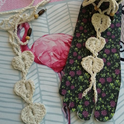 Bijoux de pieds,réalisé au crochet pour adultes ou enfant ,  petits coeurs au crochet,