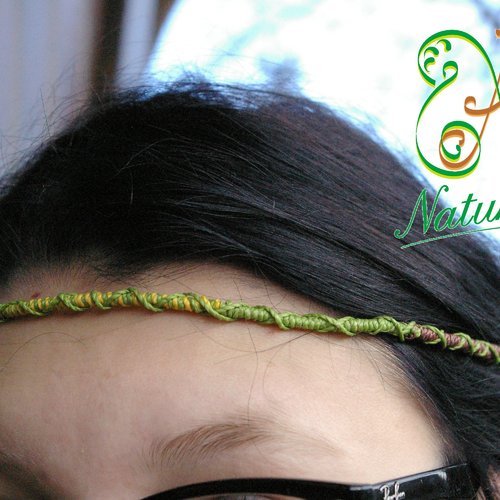 " headband maïta"  bijoux de cheveux originaux et amovible dreadsl#bracelet#dreads#boho#macramé#bijoux#unique#tresse#mariage#fermoir 