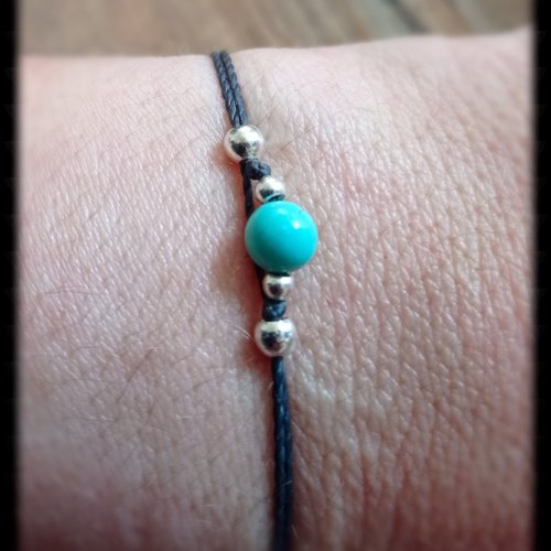 Bracelet minimaliste darine turquoise