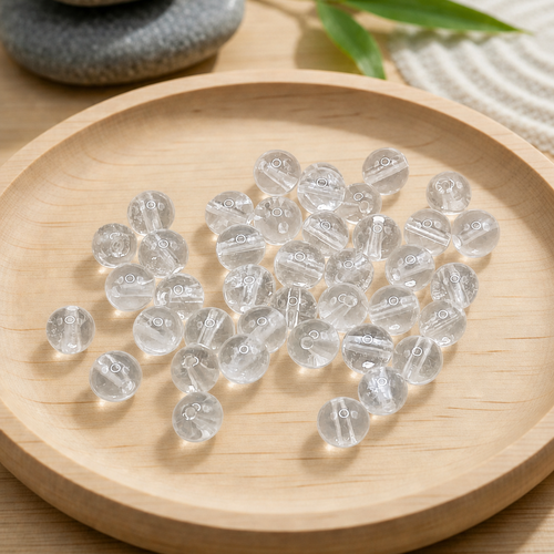 Perles rondes en cristal