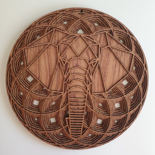 Mandala elephant force et harmonie