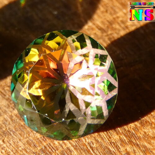 Cabochon rond chaton facetté de 10 mm, cristal autrichien gamme fleur de lotus, cristal autrichien couleur vitrail rose, création bijoux