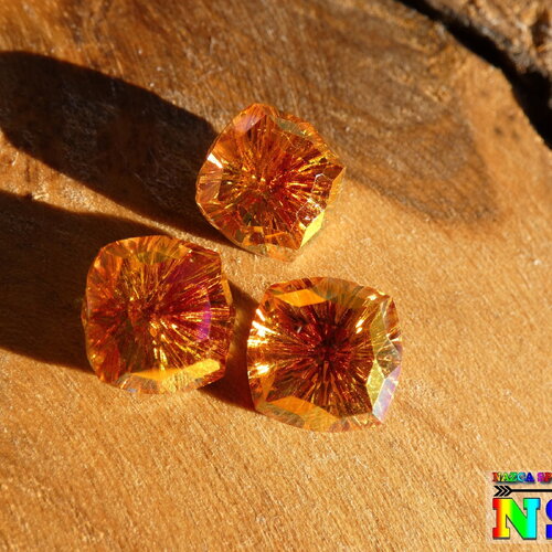 Cabochon coussin carré facetté de 10 mm, cristal autrichien gamme feu d'artifice, cristal autrichien astral pink, création bijoux