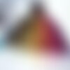 Etole-écharpe  multicolore en fibre style pashmina / dim :  l 173 cm x l 73 cm