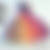 Etole-écharpe multicolore en fibre style pashmina / dim :  l 173 cm x l 73 cm