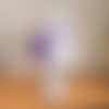 Lampe personnalisée violet pour enfant avec prénom fée sur la lune - cadeau de naissance, noël, anniversaire