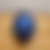 Boule de noël bleue  flocon 10 cm personnalisée en verre avec prénom - décoration de sapin mon 1er noël