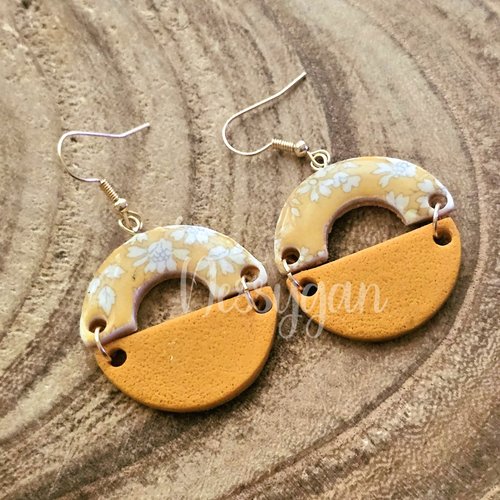 Boucles d'oreilles originales - style floral et chic