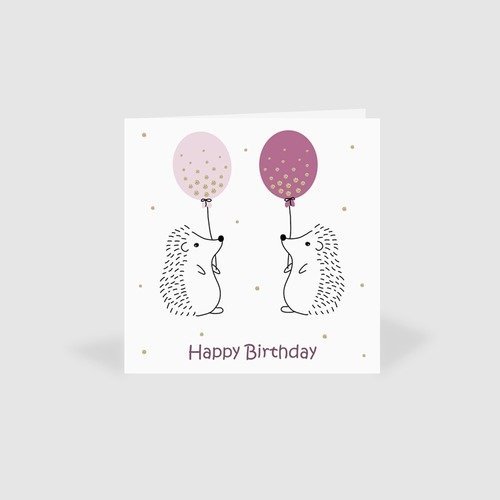 Carte Pochette Cadeau Anniversaire Herisson Un Grand Marche