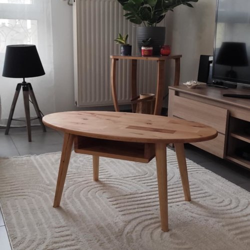 Table basse ovale