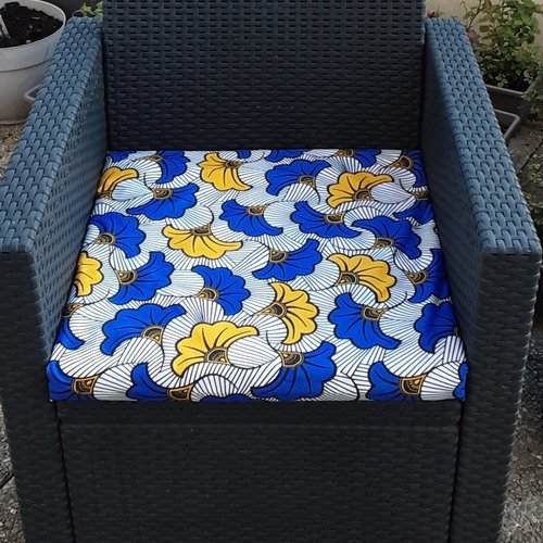 Housse de coussin salon de jardin wax polycoton