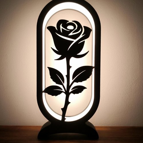 Lampe rose elégante