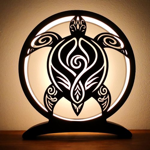 Lampe tortue polynésienne