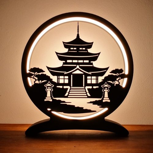 Lampe temple japonais