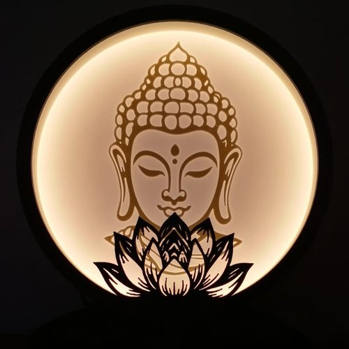 Lampe bouddha lotus