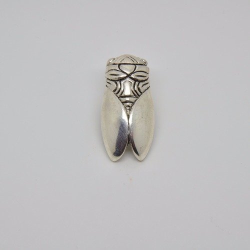 Broche cigalon rené gouin lisse argenté