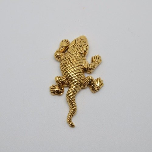 Magnet salamandre/lézard/tarente/gecko doré rené gouin