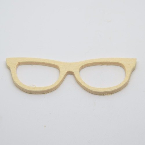 Déco en bois découpé lunettes