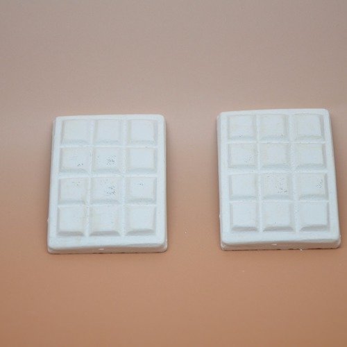 Tablettes de chocolat en plâtre blanc à décorer 