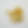 12 mini pinces à linge en bois jaune - 25mm
