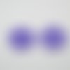 Fleurs au crochet violet - 45mm