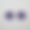 Fleurs au crochet violet - 35mm