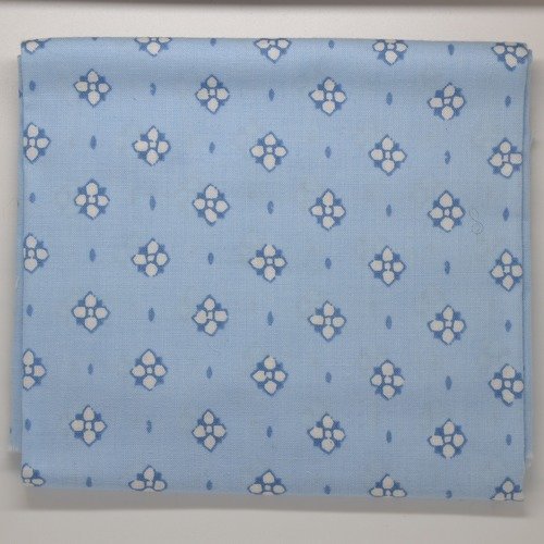 Coupon de tissu "les olivades" 50x50cm - motifs salin bleu ciel