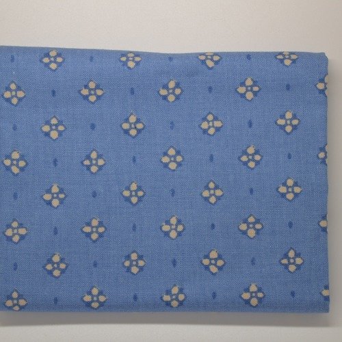 Coupon de tissu "les olivades" 50x50cm - motifs salin bleu 