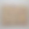 Coupon de tissu 35x45cm pour patchwork - motifs fleurs - mauve, pêche