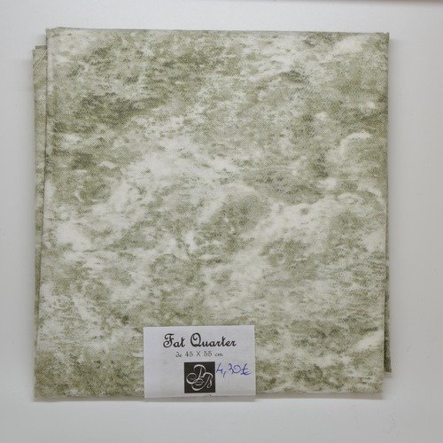 1 coupon de tissu fat quarter 45x55cm pour patchwork - faux uni - gris