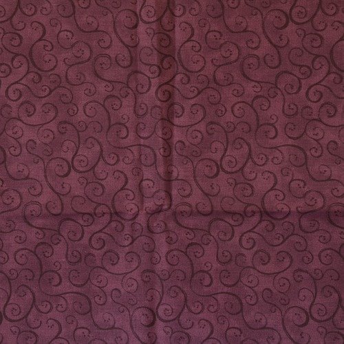 90cm de tissu patchwork ou couture - laize 110cm - aubergine