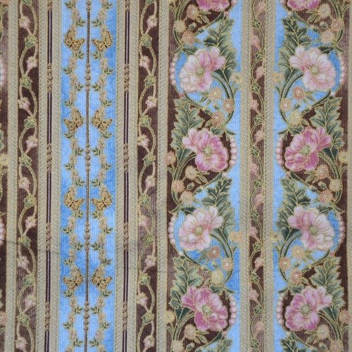 90cm de tissu japonais patchwork ou couture - laize 110cm - bleu, rose