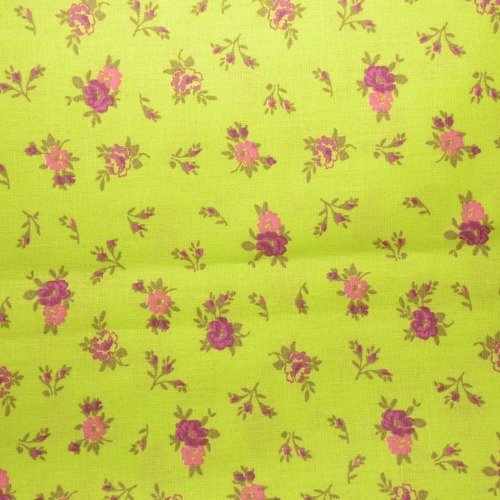 1m de tissu patchwork ou couture - laize 140cm - violet, vert