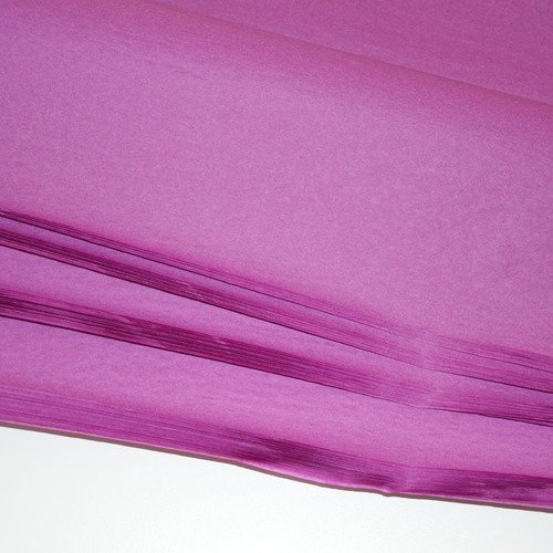 10 feuilles de papier de soie - rose foncé