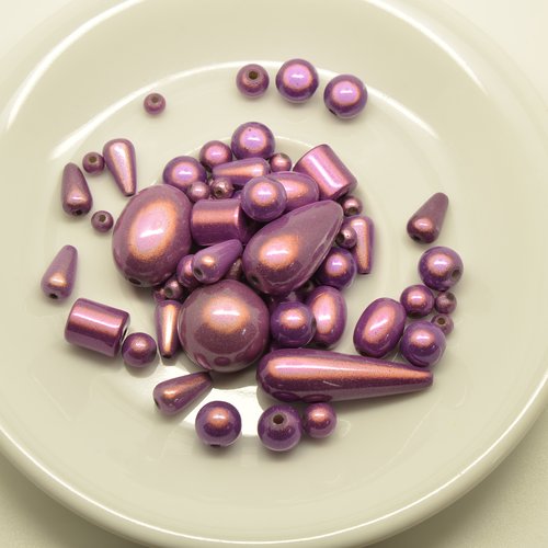 18 gr de perles magiques violet clair