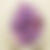 170 perles rondes nacrées - violet, mauve - 4 à 14mm