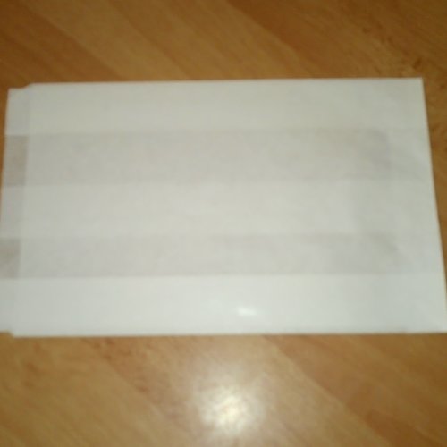 12 pochettes plates en papier pour emballage cadeau - blanc - 14x23cm