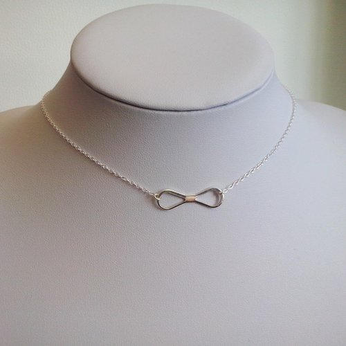 Collier infini chaine argent