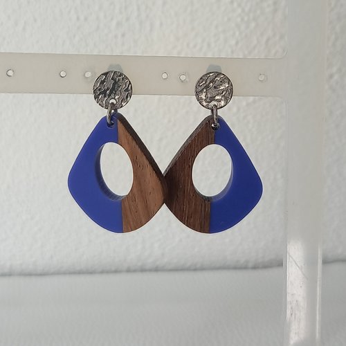 Boucles d'oreilles bleu