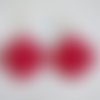 Filigranes rouge mat coton