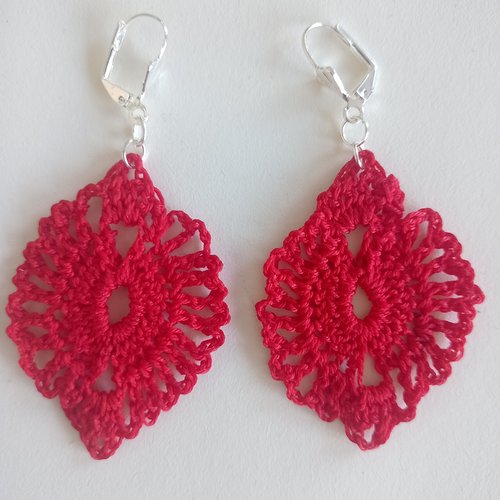 Filigranes rouge mat coton