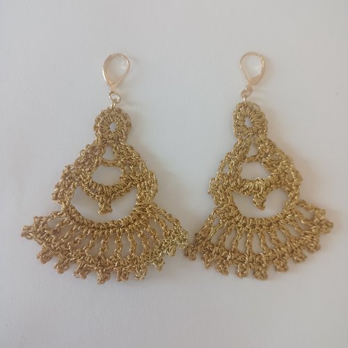 Filigranes frida or jaune effet métal