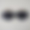 Filigranes dentelle noire - boucles or