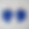 Filigranes dentelle bleu majorelle