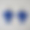 Filigranes dentelle bleu majorelle